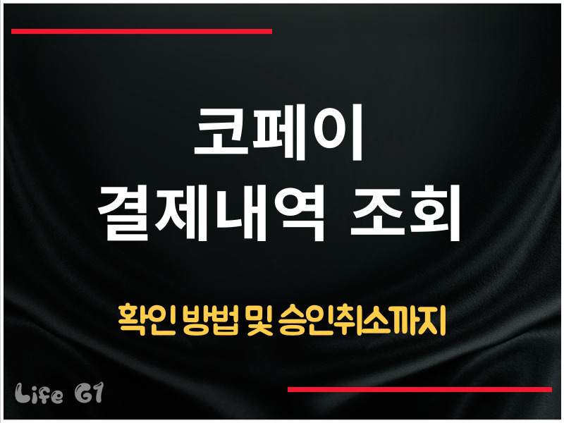 코페이 결제내역 조회