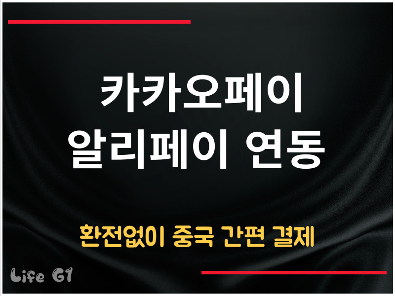 카카오페이 알리페이 연동