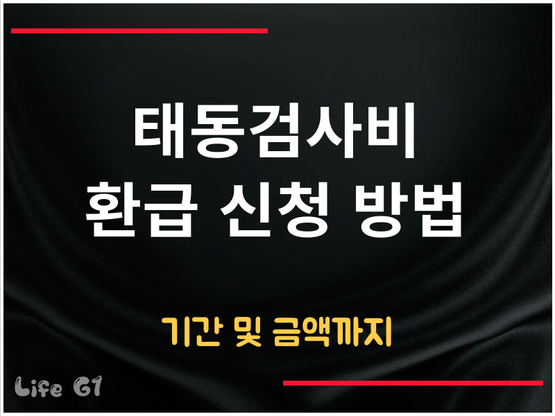 태동검사비 환급 신청