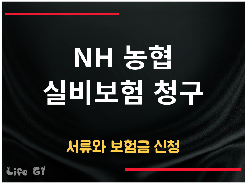 농협 실비보험 청구
