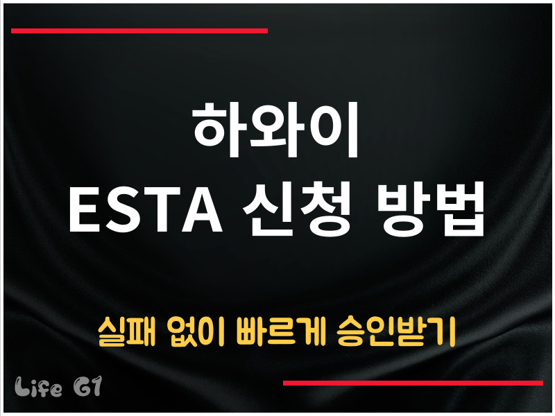 하와이 ESTA 신청 방법
