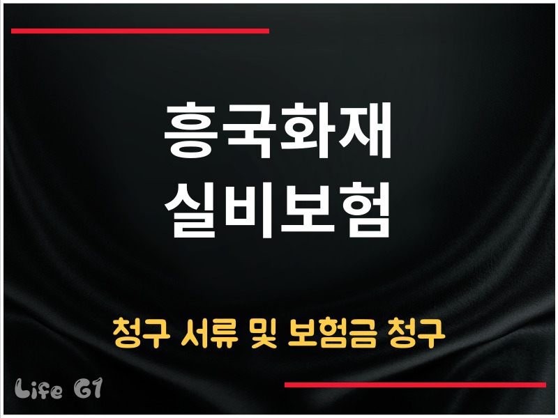 흥국화재 실비보험 청구